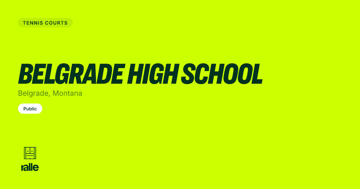 Belgrade High School | Courts in Belgrade, MT • Ralle