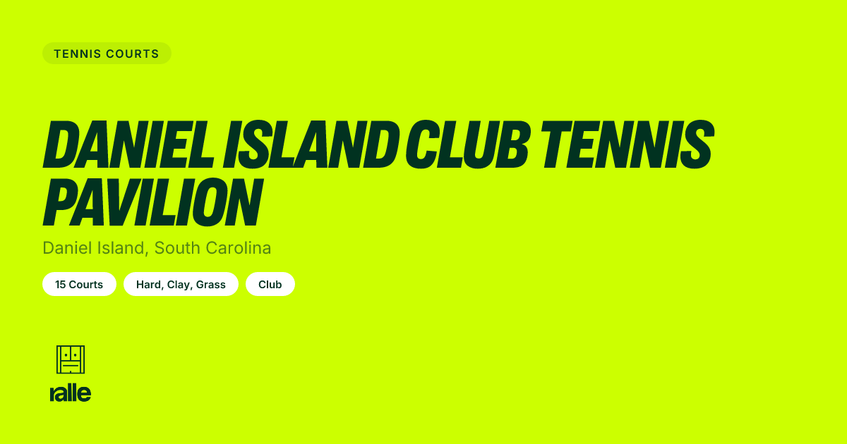 Daniel Island Club Te… | Courts in Daniel Island, SC • Ralle