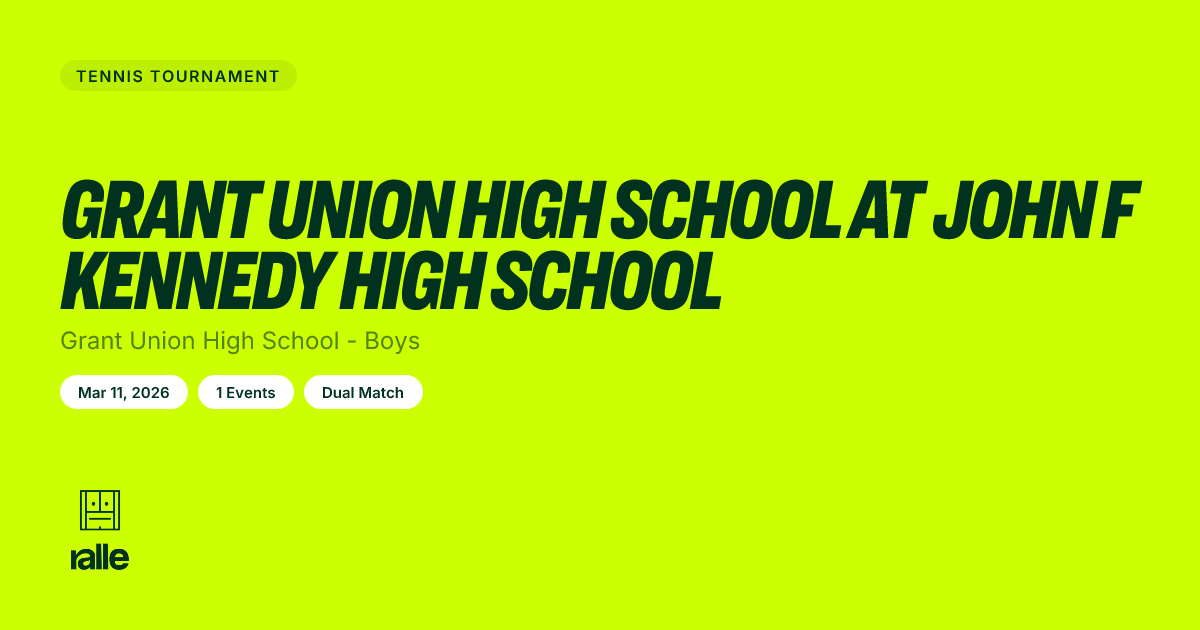 Grant Union High Schoo… | Sacramento Mar 11, 2026 • Ralle