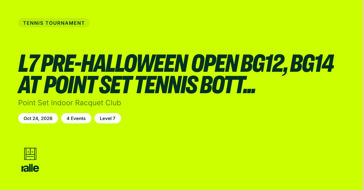 L7 Pre-Halloween Open B… | Oceanside Oct 24, 2026 • Ralle